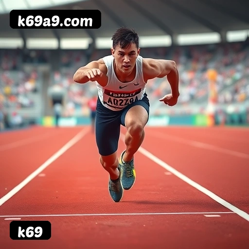 App k69 para iOS e Android — interface mobile, login biométrico e PIX integrado